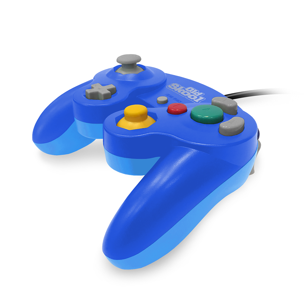 Old Skool Wii/GameCube Wired Controller Blue: Blue