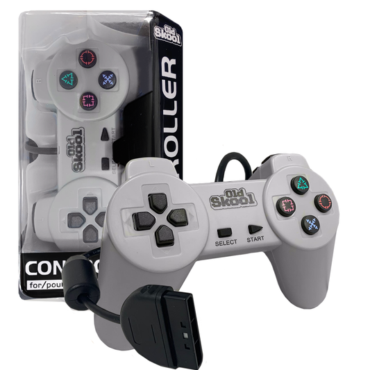 Manette PS1 Old Skool: Gris