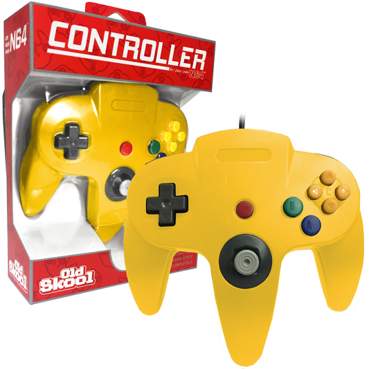 Manette Nintendo 64 jaune: Jaune