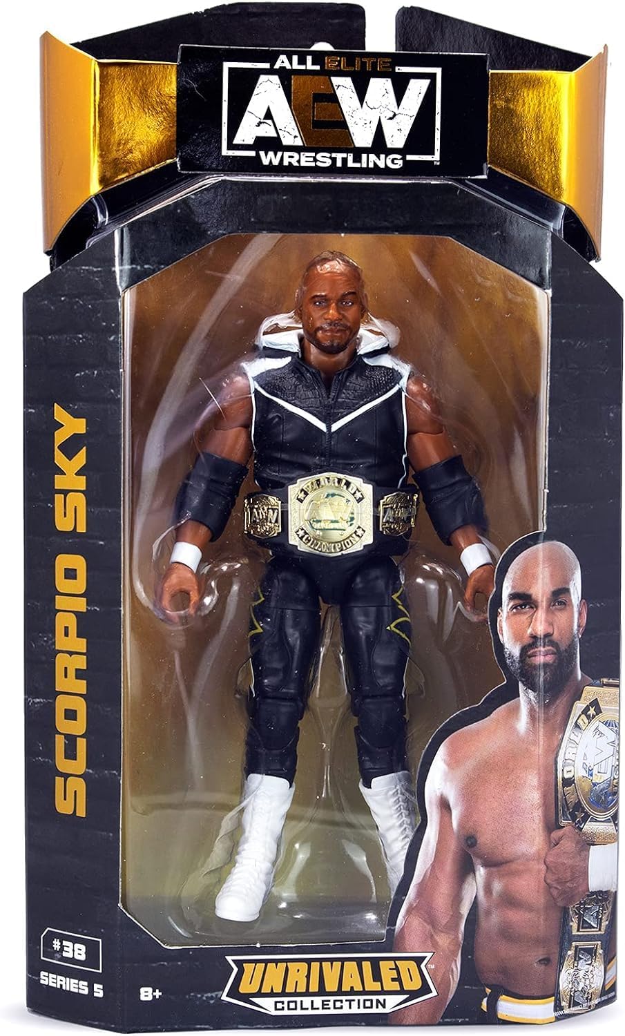 Jazwares All Elite Wrestling AEW Unrivaled 5 Figure #38 Scorpio Sky