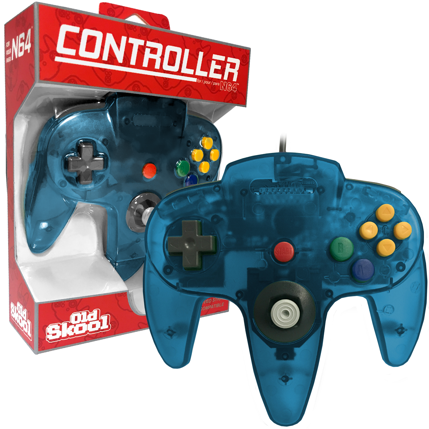 Old Skool Turquoise Nintendo 64 Controller: Turquoise