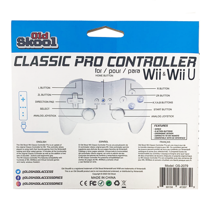Wii / Wii U Pro Controller: White