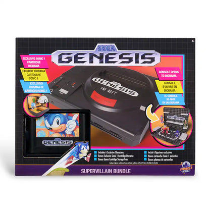 Console Heroes Sega Genesis Display Console: Supervillain Boss Bundle + Sonic 1