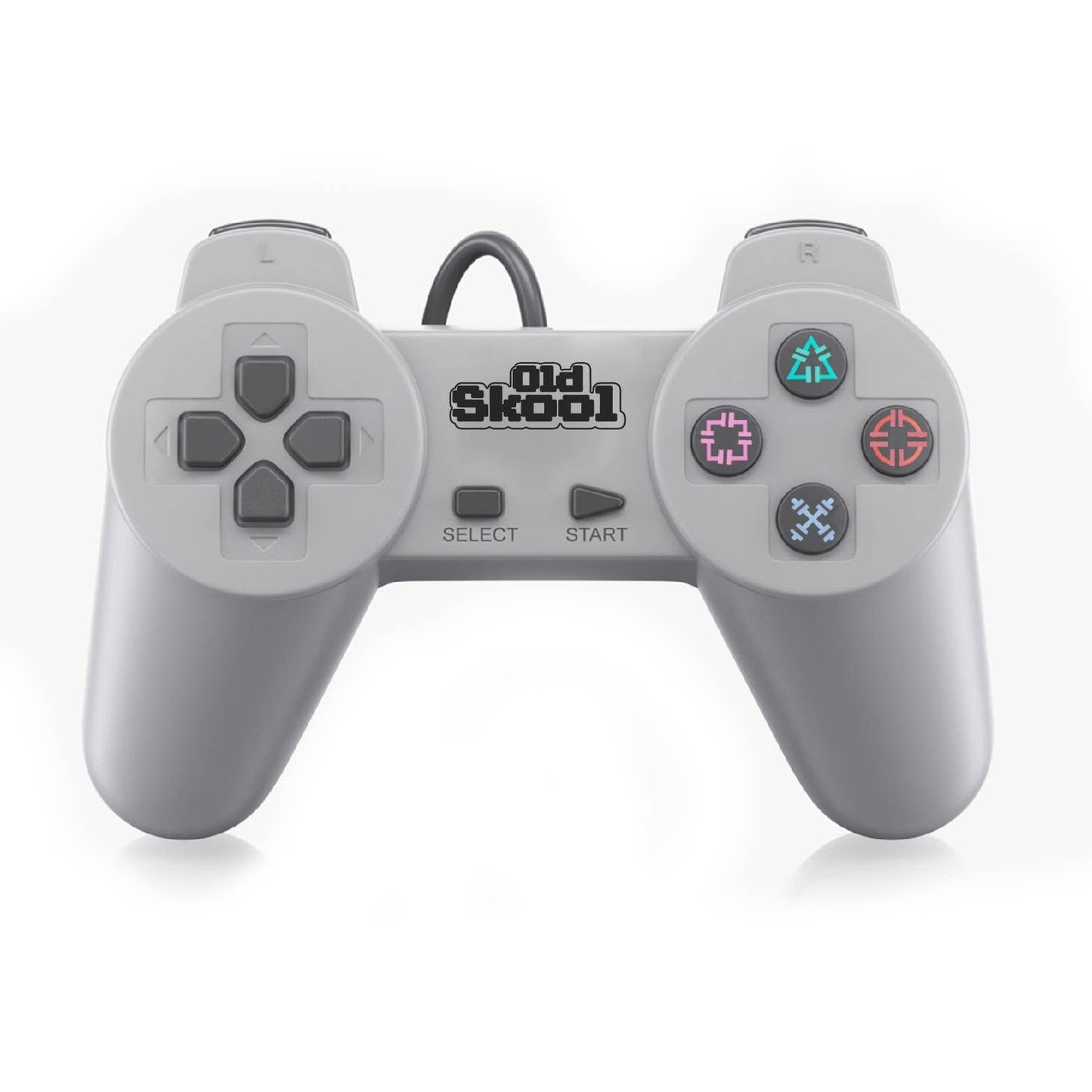 Old Skool PS1 Controller: Grey